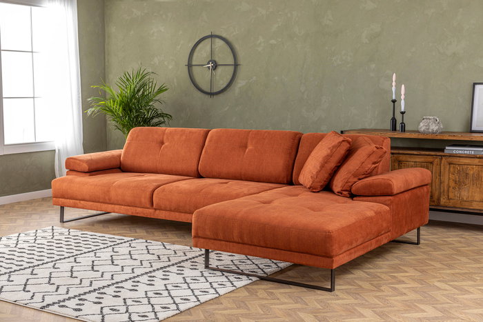 Atelier Del Sofa Mustang Small Right - Naranja
